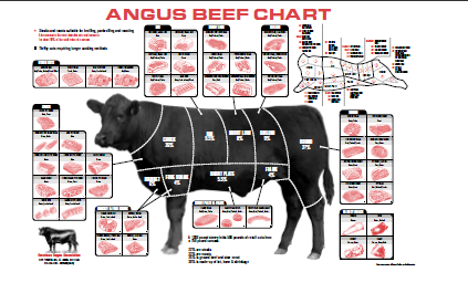 Angus牛肉切口
